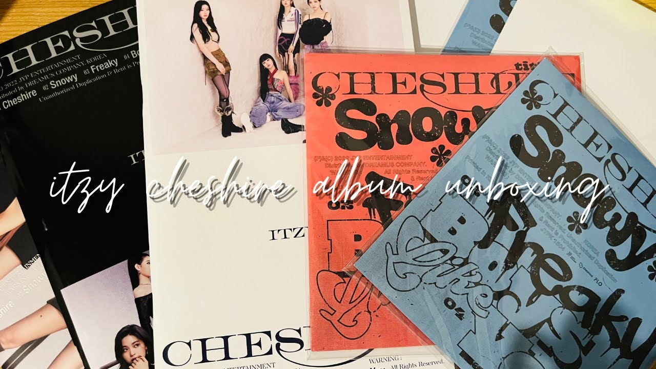 unboxing 23 itzy cheshire special edition + 5 standard edition albums
