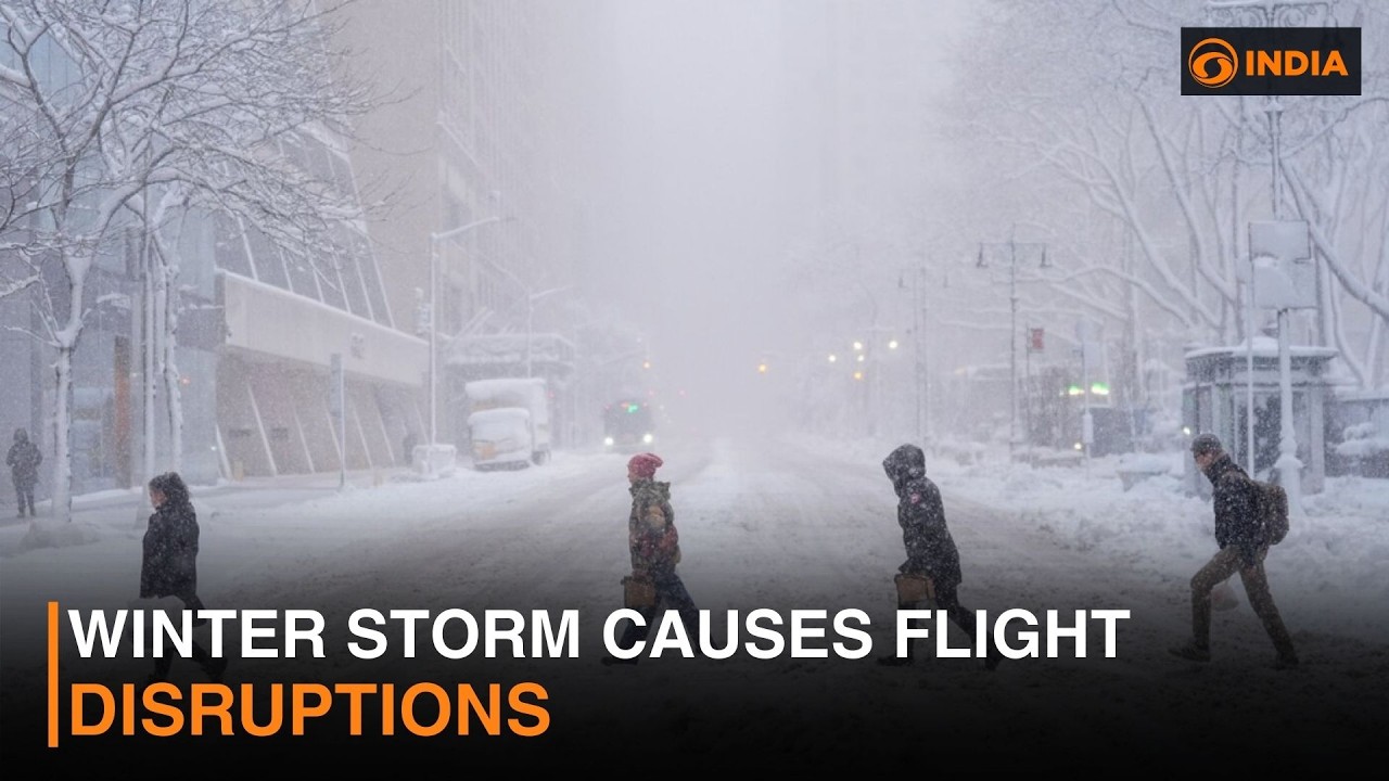 Winter storm causes more than 8,000 US flight disruptions