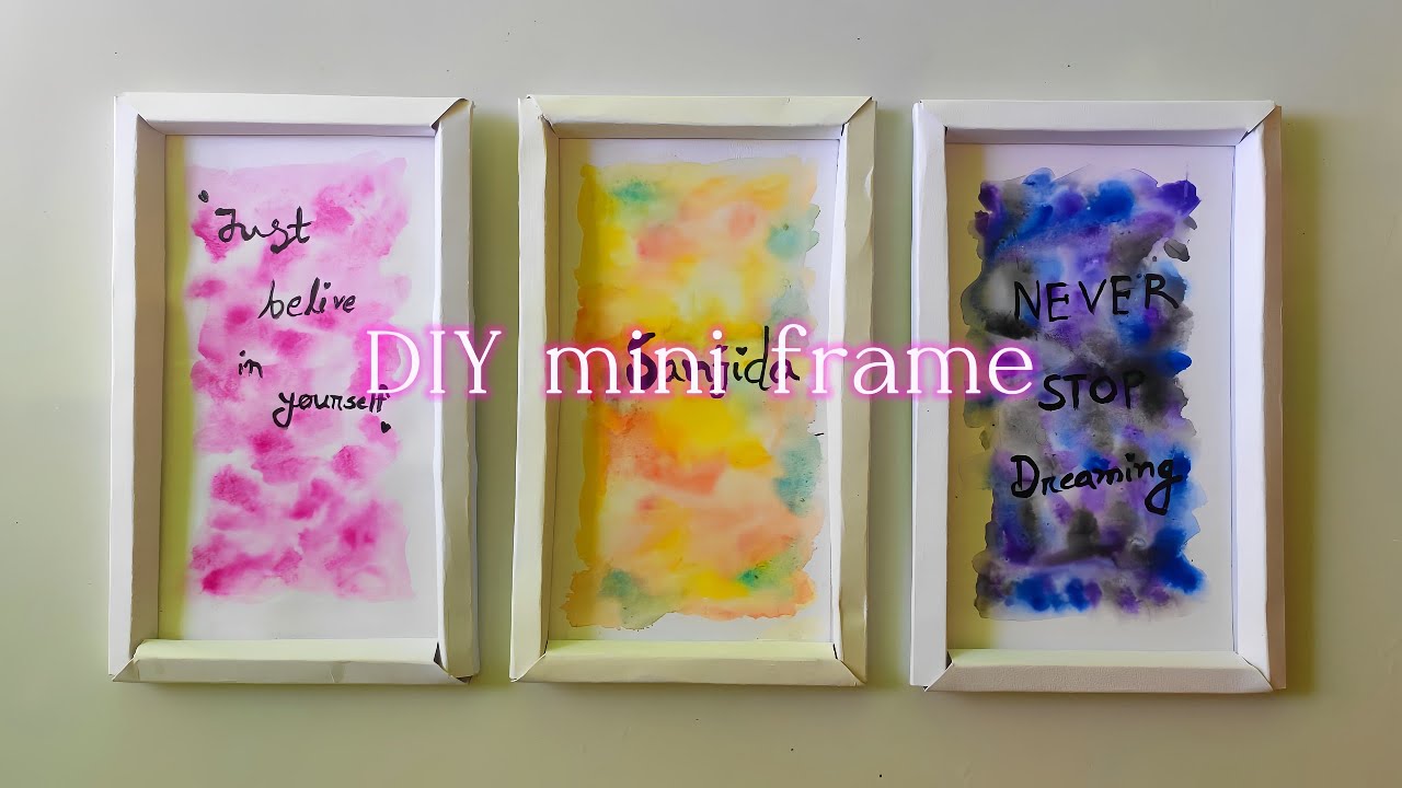 How to make diy mini frame with paper | Paper art | Art by sanjida