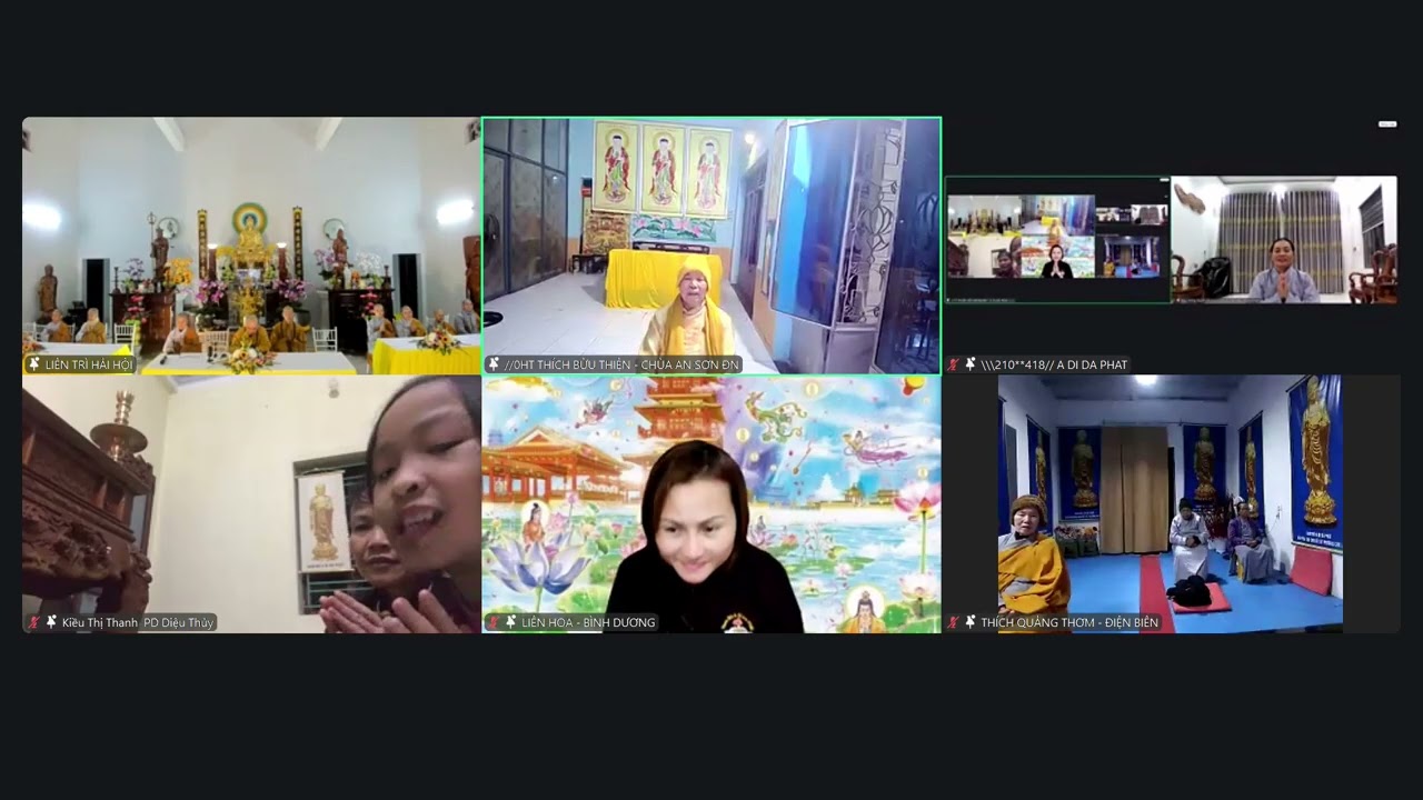 HÒA THƯỢNG THÍCH BỬU THIỆN CÓ LỜI KHUYẾN TẤN TRÊN ĐƯỜNG ZOOM BUỔI HỘI THẢO HN