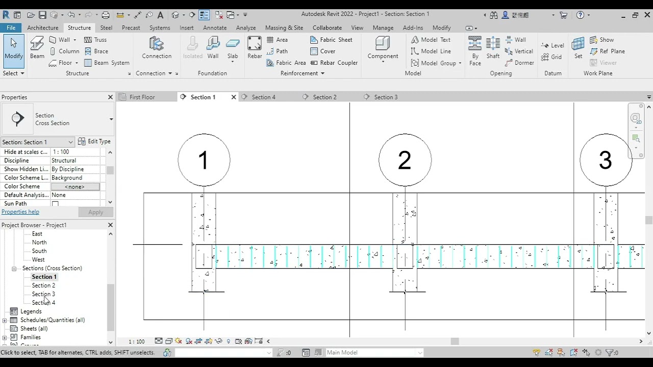Part 4 : Structural Detailing of a Continuous Reinforced Concrete Beam