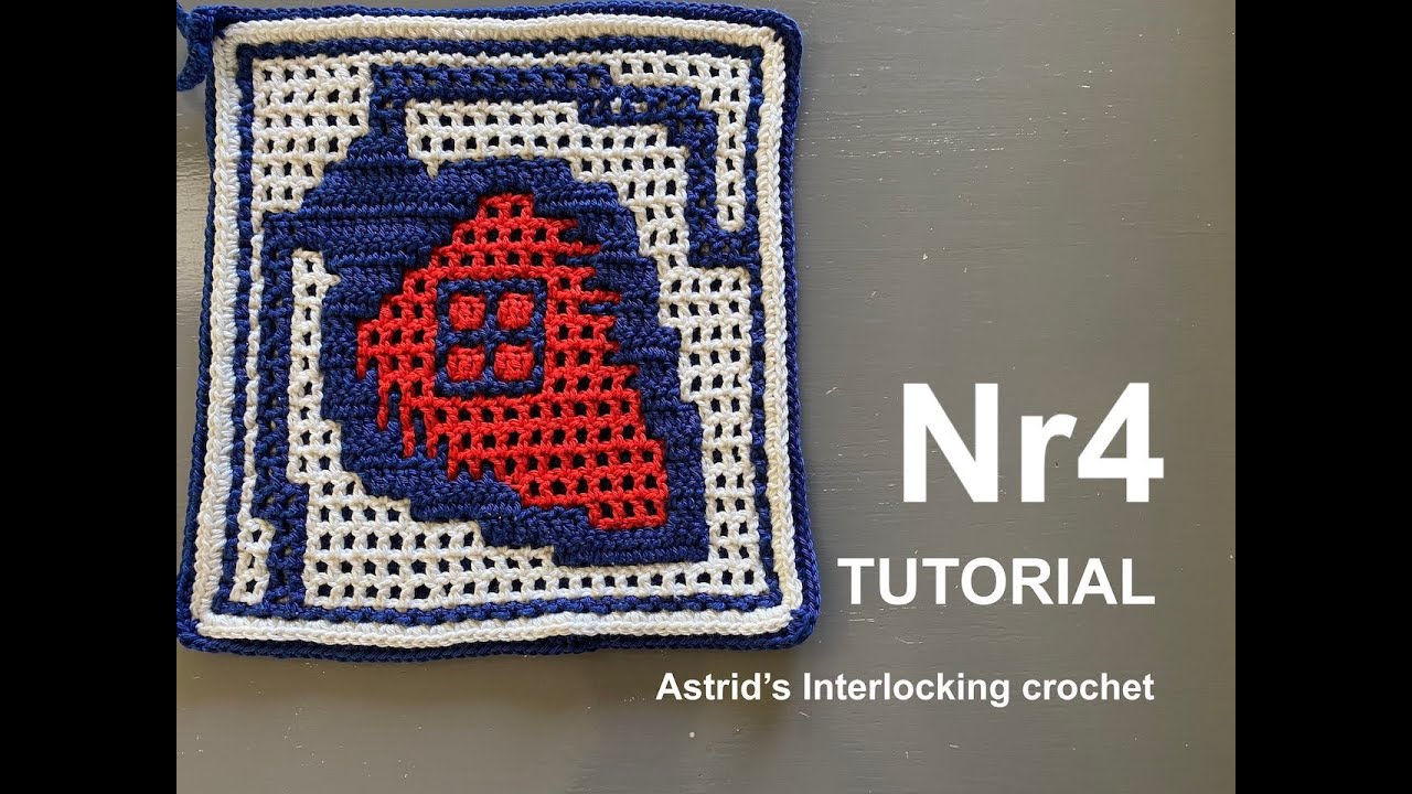 Astrid's Interlocking Crochet - TUTORIAL - The borders