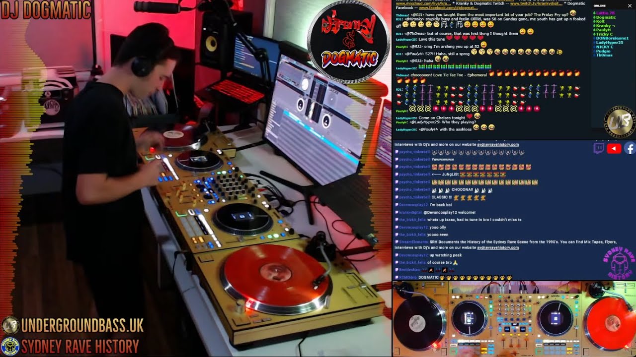 DJs Dogmatic & Kranky: Old Skool, Rave, Hardcore, Breakbeat, Jungle, DnB LIVE on UB & SRH 03/02/2026