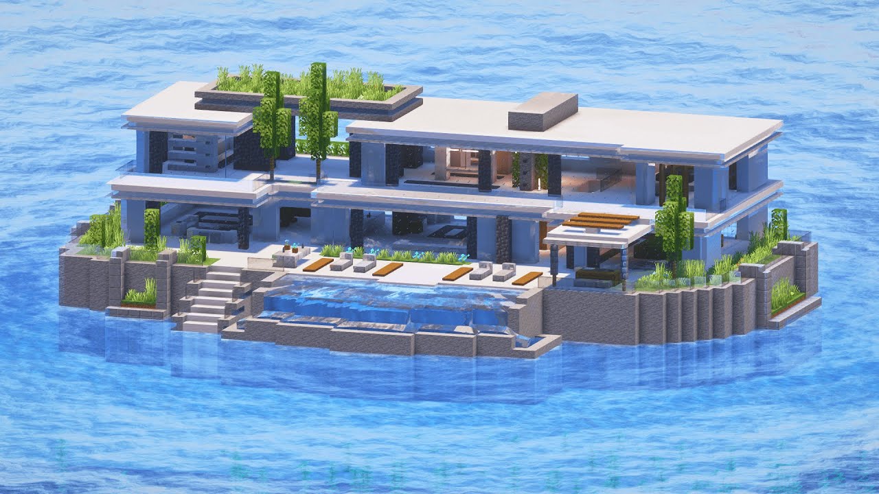 Minecraft TUTORIAL | Modern House #1 (Easy To Follow)