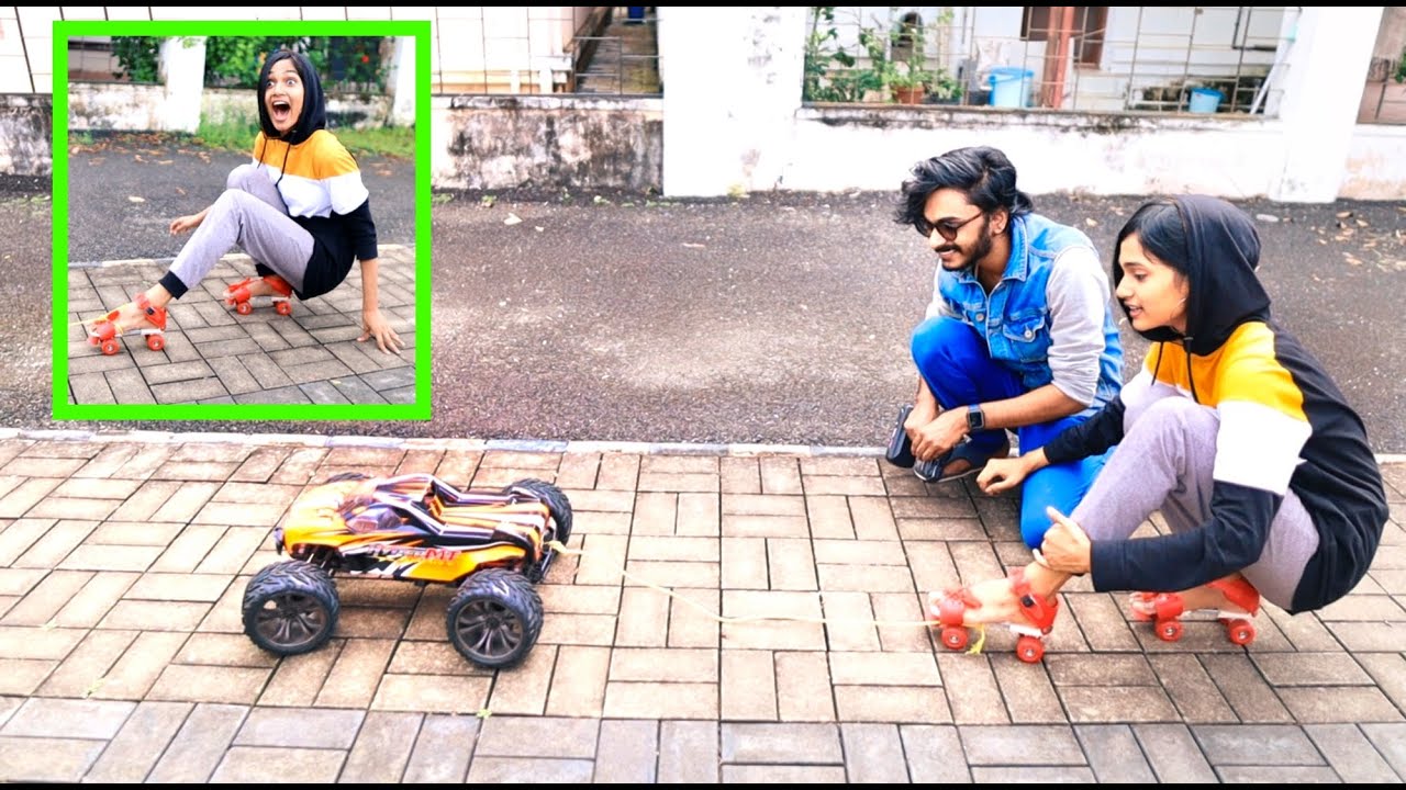 DUDYയെ കെട്ടി വലിച്ചു USING MONSTER TRUCK 😅😅😅 l UNBOXINGDUDE