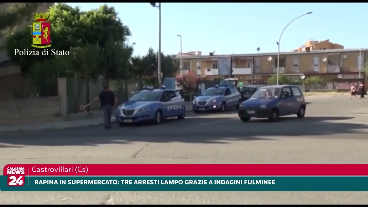 Rapina a Castrovillari: tre arresti lampo grazie a un’indagine fulminea