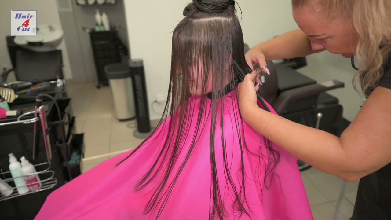 2025-03 Elishka preview - long brown hair cut to bob