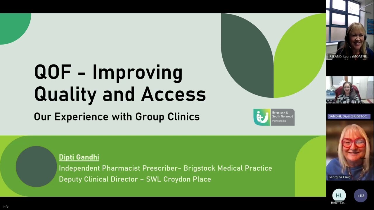 ELC National Webinar: Delivering Group Clinics Through QOF