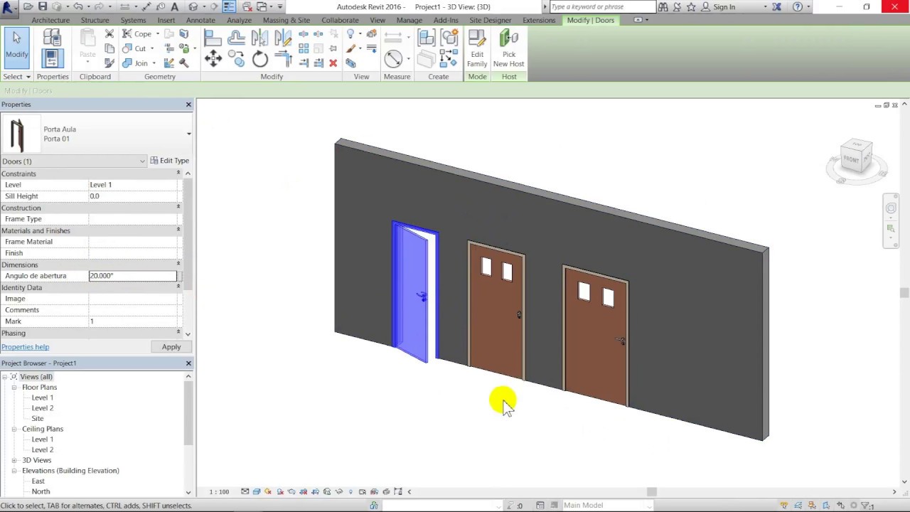 Criando Familia de Porta Paramétrica no Revit - Parte 1 | Respondendo dúvidas