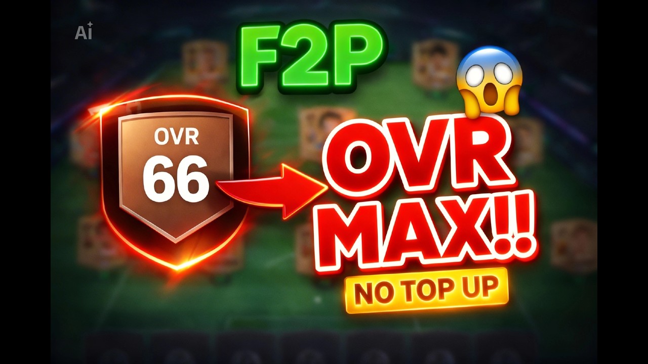 F2P DARI OVR KECIL KE OVR MAX TANPA TOP UP?! 😱