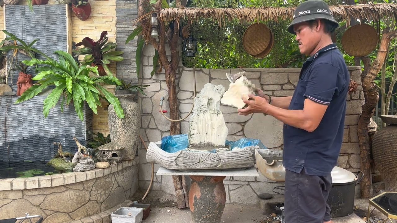Hướng dẫn làm tiểu cảnh hòn non bộ mini