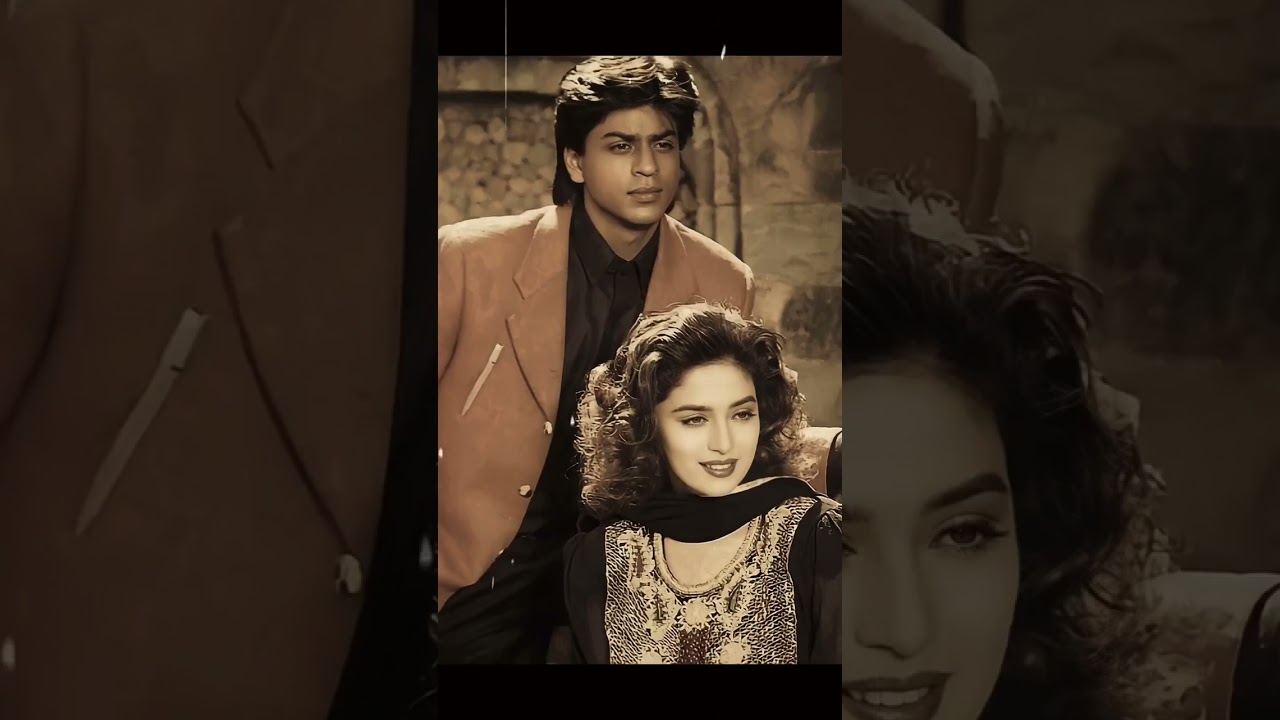 Shahrukh Khan and Madhuri Dixit 90s beautiful pictures😍✨#bollywoodactor ❤