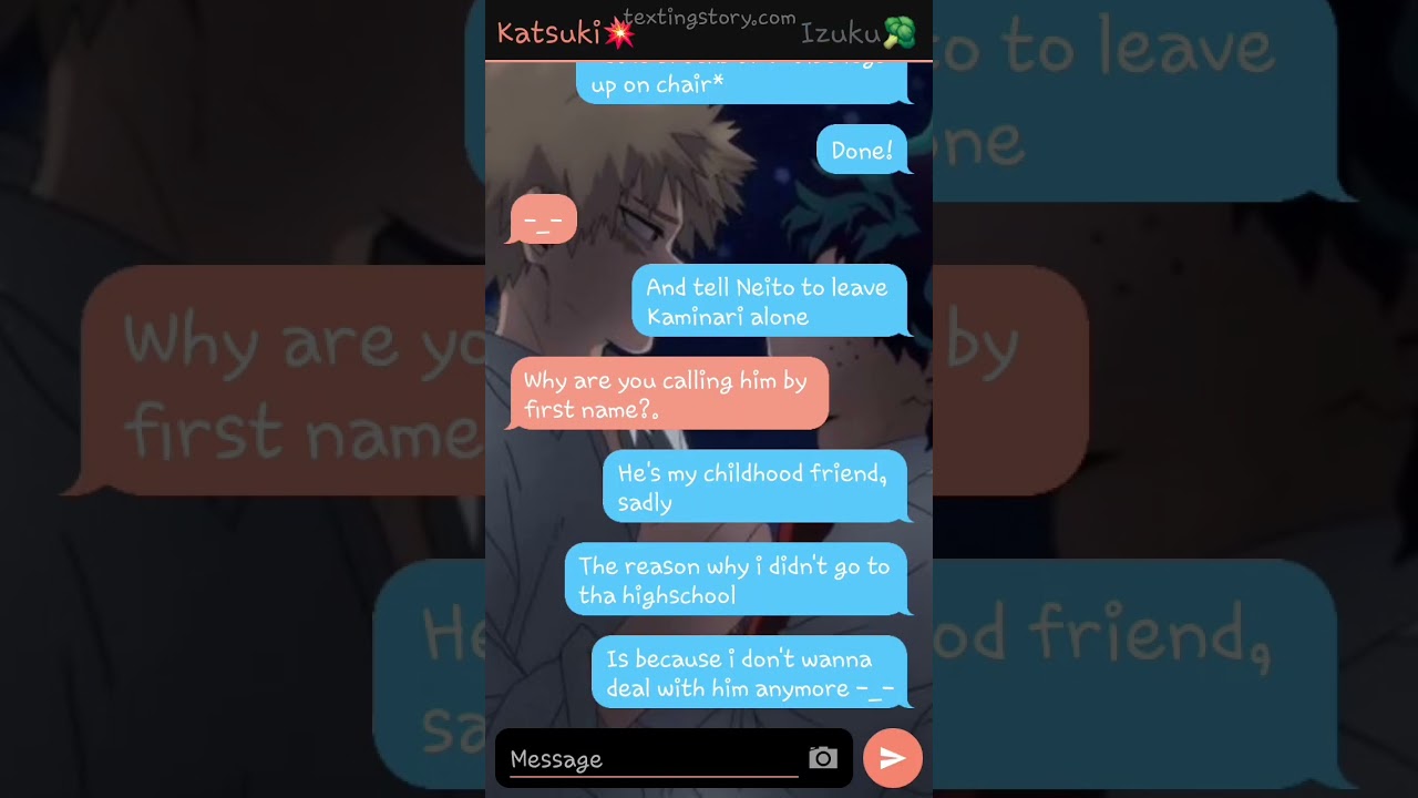 Different School ||BakuDeku|| BNHA/MHA Texting Stories 