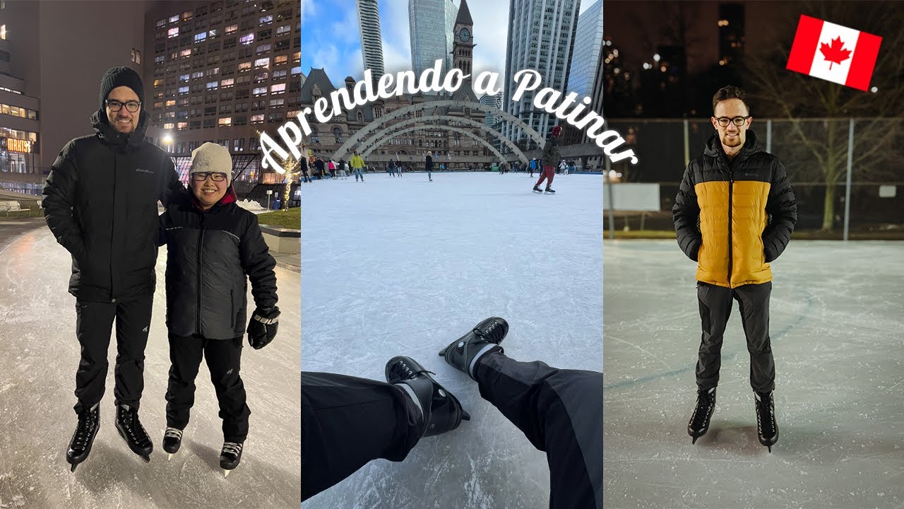 APRENDI A PATINAR NO GELO! 🧊🇨🇦