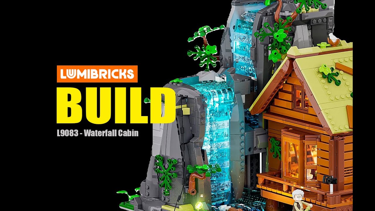 Lumibricks L9083 Waterfall Cabin - Let's Build It!