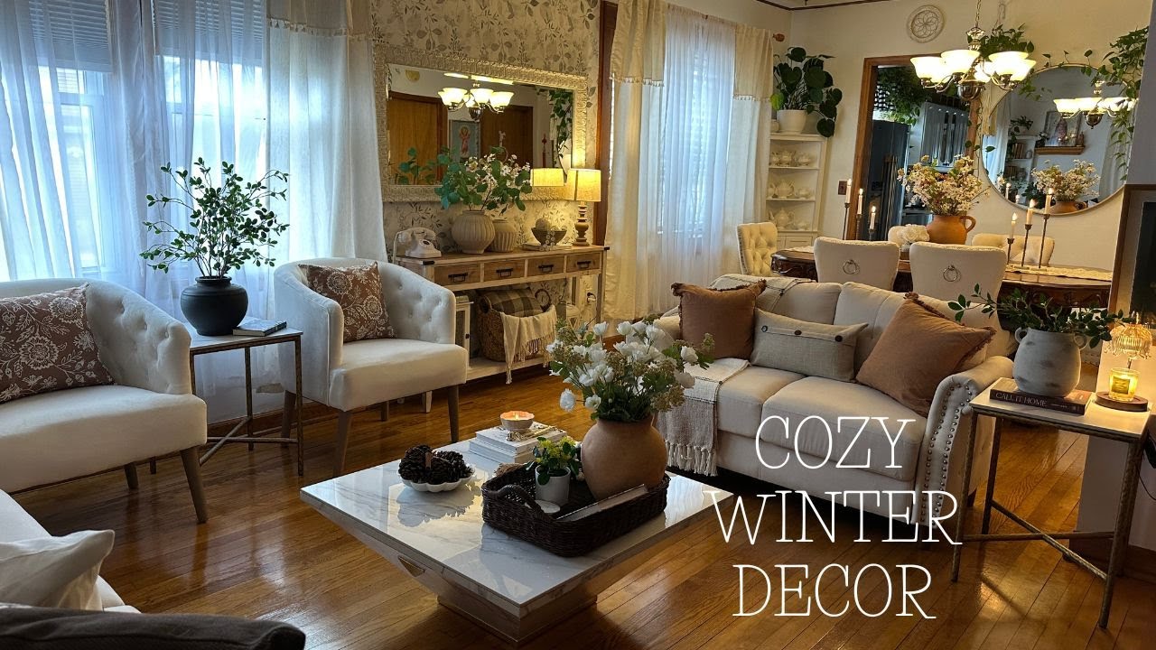 COZY WINTER DECOR 2025❄️NEUTRAL WINTER HOME DECOR❄️#soniaceli #home #homedecor #winterdecor