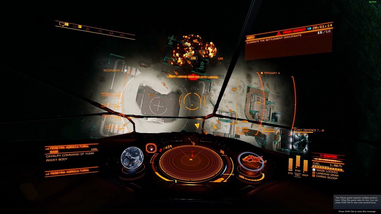 Elite Dangerous Odyssey Settlement Massacre Mission by Ship