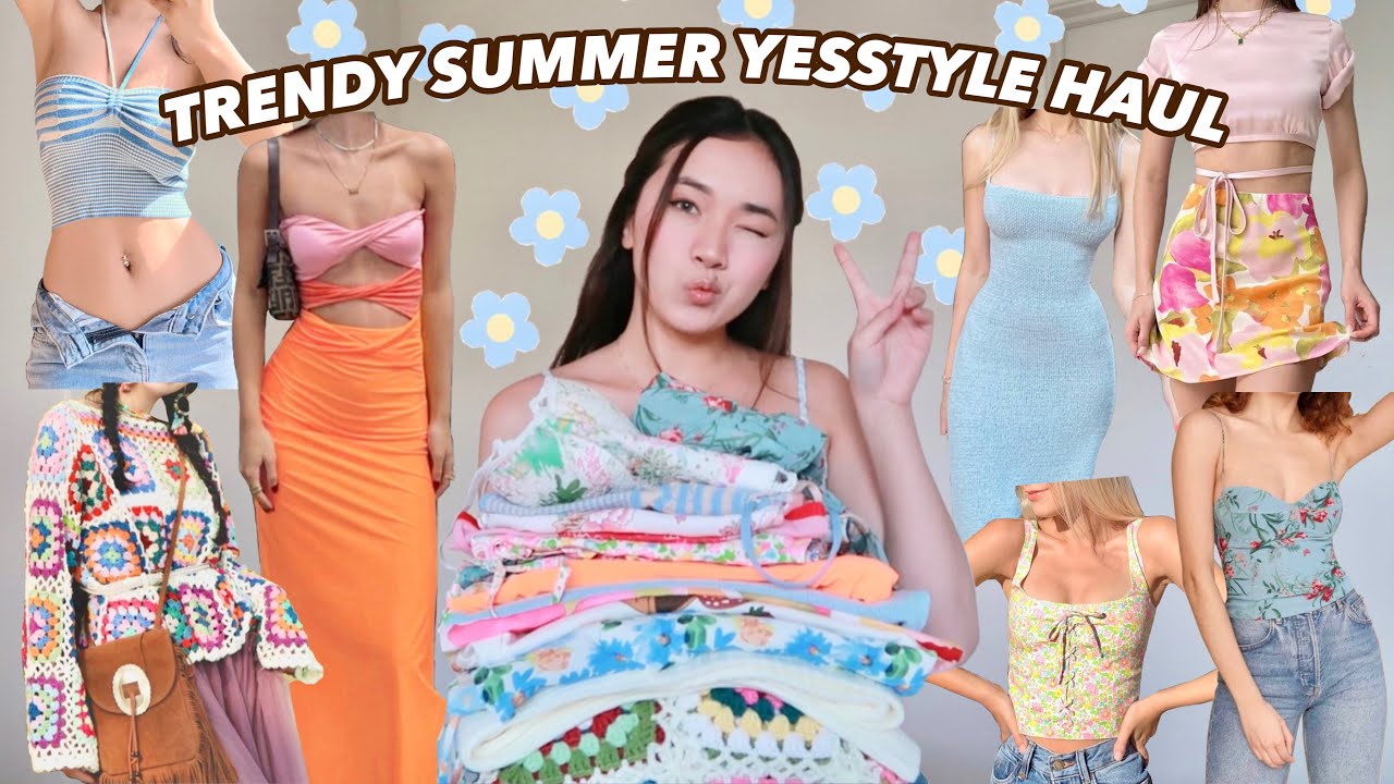 HUGE TRENDY SUMMER CLOTHING HAUL 2022 (tiktok inspired outfit ideas) | ft. YesStyle