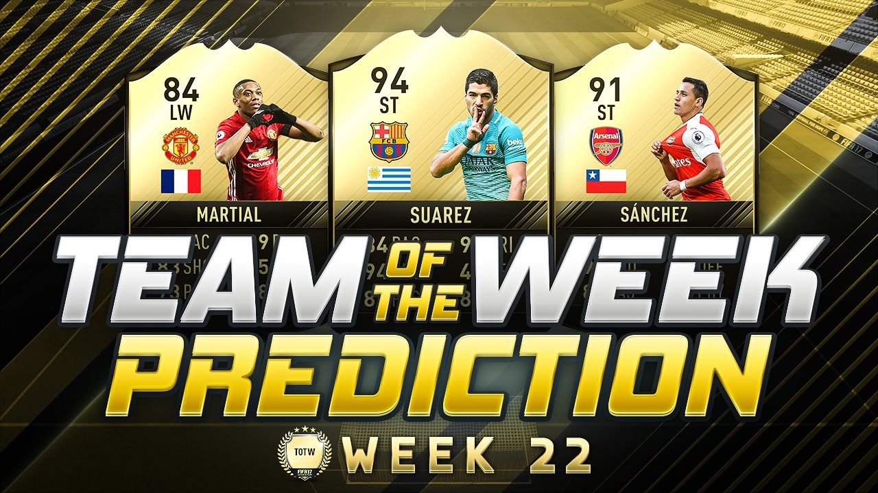 PREDICCIONES TOTW 22 | FIFA 17