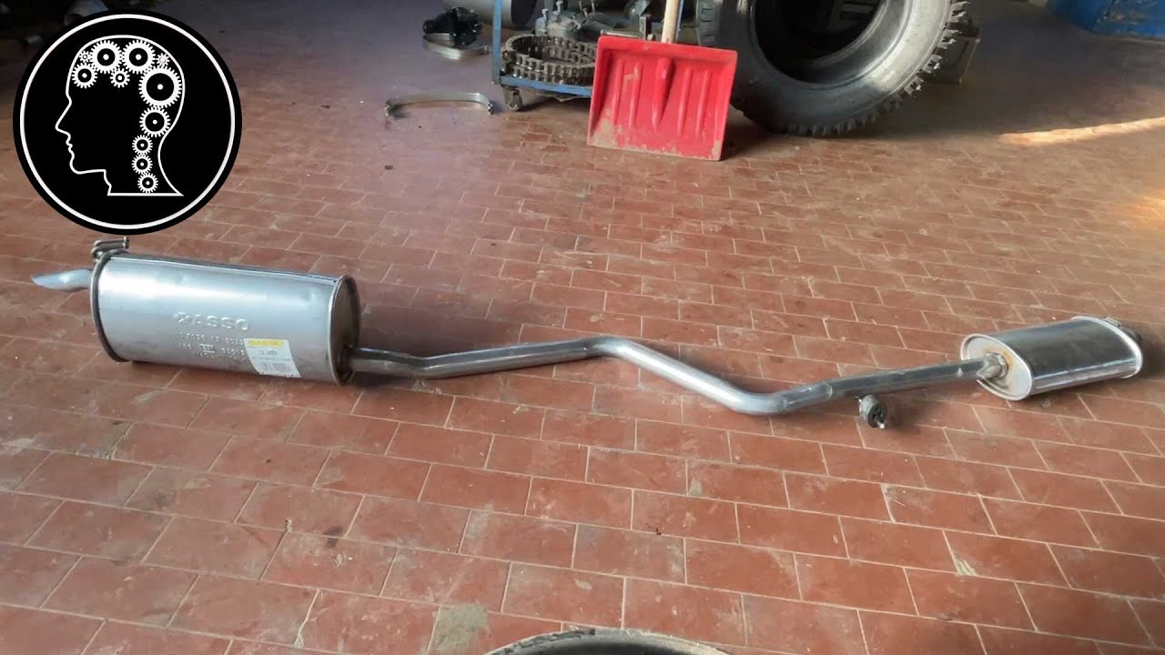 Sostituzione marmitta fiat punto prima serie   ---   Replacement muffler fiat punto first series