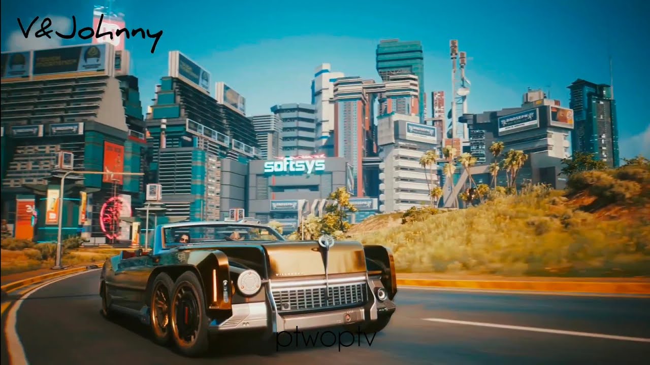 V and Johnny Silverhand - ASMR Drive