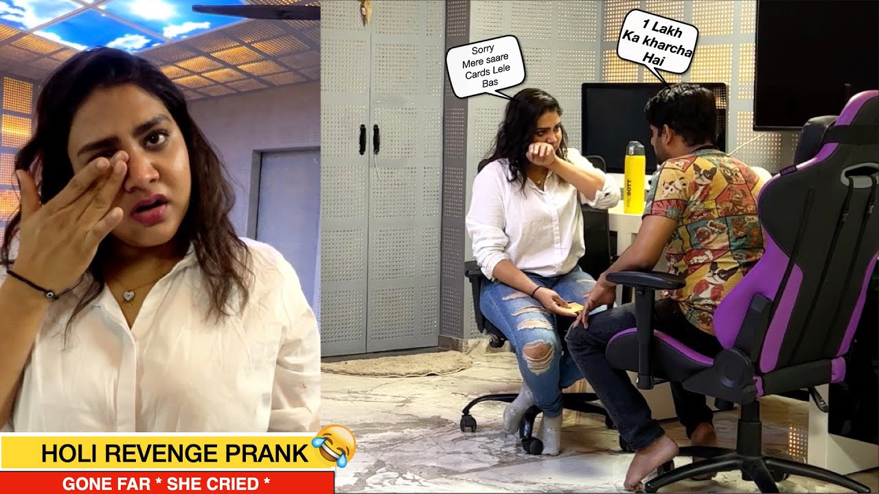 HOLI REVENGE PRANK ON GIRLFRIEND GONE TOO FAR | SHE CRIED