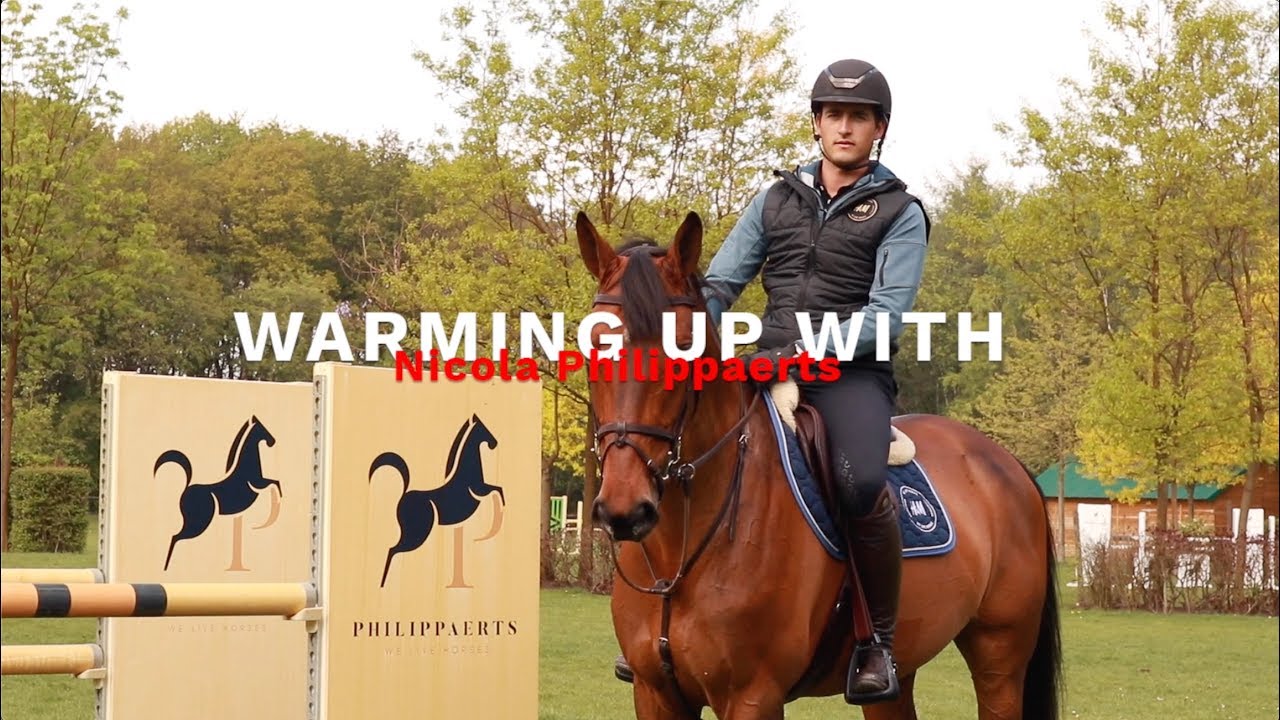 Warming up with Nicola Philippaerts