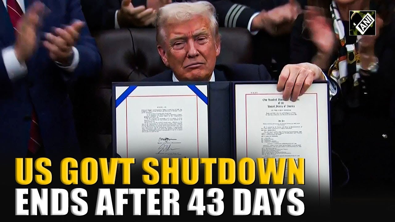 President Donald Trump signs Executive Order to end longest US Government Shutdown after 43 days