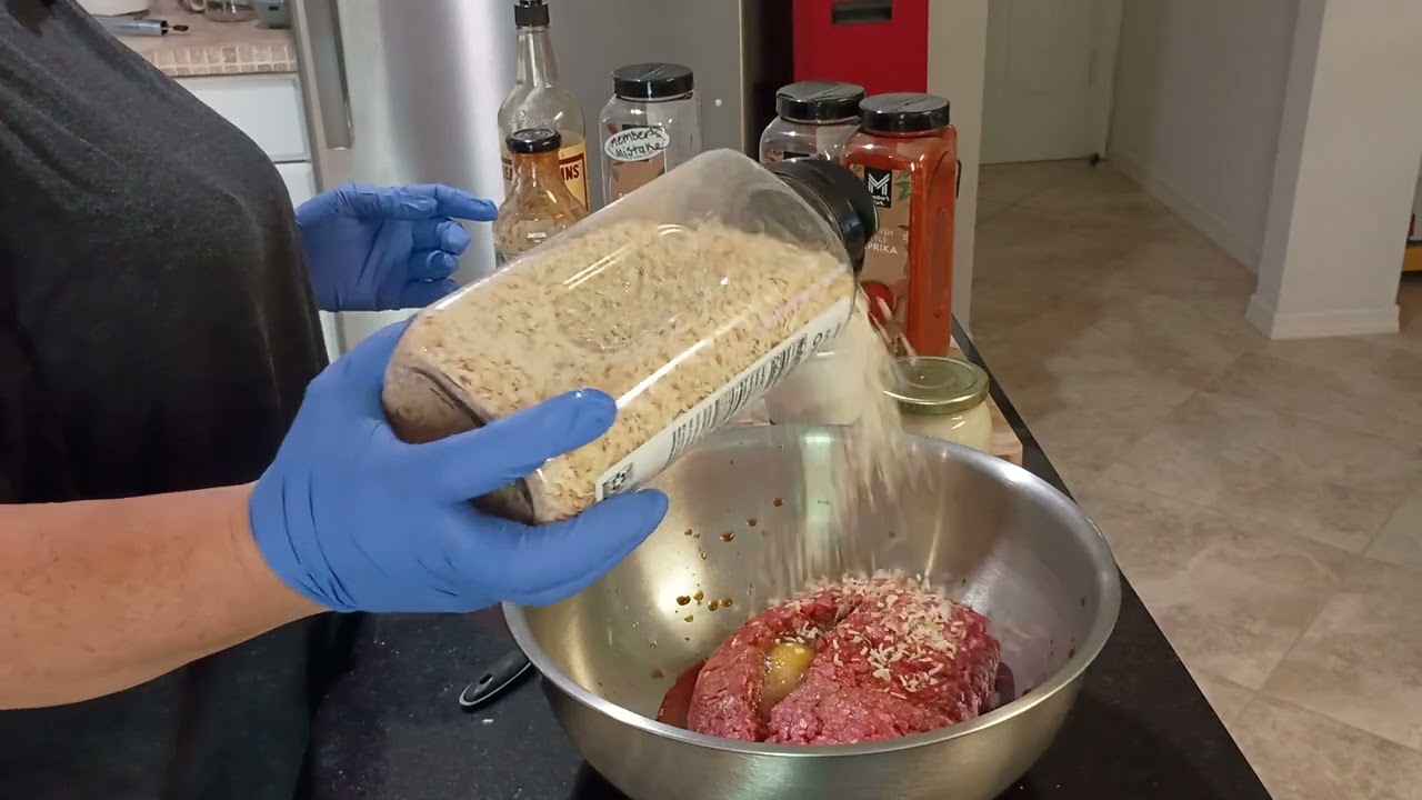 Use half the bread crumbs. I'm a dumbass 