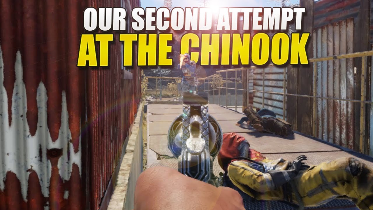 Our SECOND ATTEMPT At The CHINOOK DROP Rust Survival #138