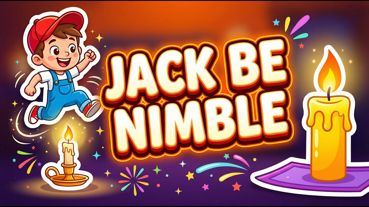 Jack Be Nimble | @CrazyChamps Nursery Rhymes & Songs for Kids | Kids Songs (Crazy Champs)