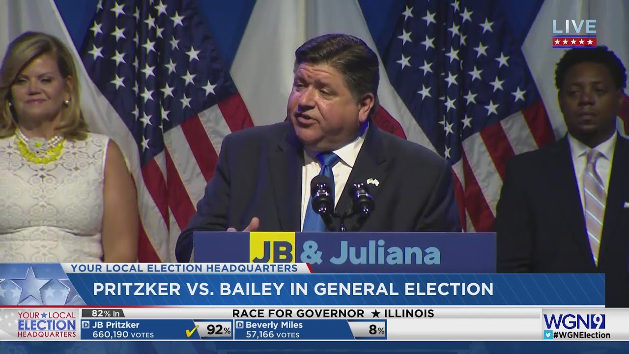 Full speech: Gov. J.B. Pritzker speaks on primary night.