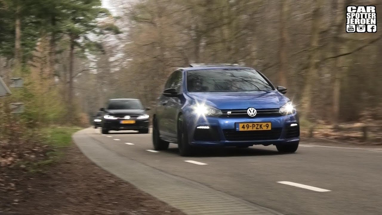 Volkswagen GOLF GTI & R Meeting | Accelerations, Revs & Pops & Bangs! | PABLO DRIVE