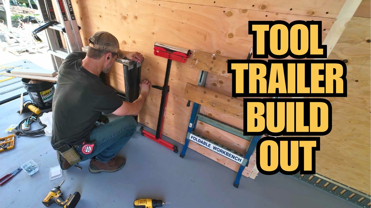 Cargo Trailer Build | Custom Shelves for 8ft Materials