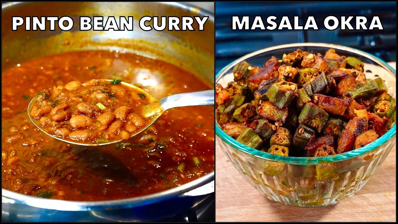 EASY ONE POT PINTO BEANS (RAJMA) CURRY | MASALA OKRA & POTATO | Lunchbox Recipe