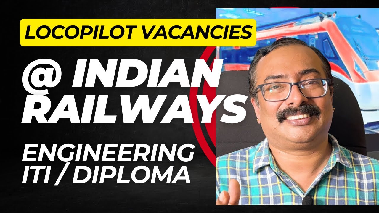 9970 Assistant Loco Pilot Vacancies at Indian Railways. ITI / Diploma / Engineering  can Apply