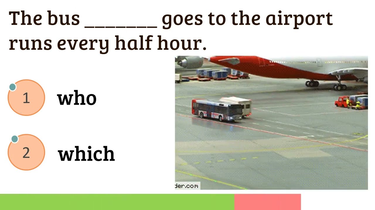 Relative Clauses Quiz - who / that / which