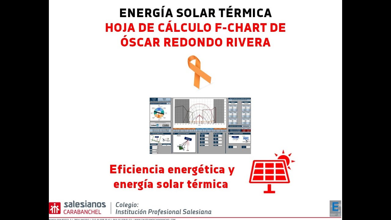 Hoja de cálculo f-chart Óscar Redondo Rivera