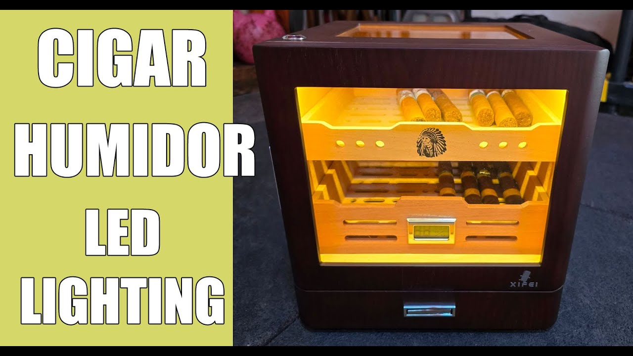 XIFEI Cigar Cabinet Humidor With LED Lighting Review