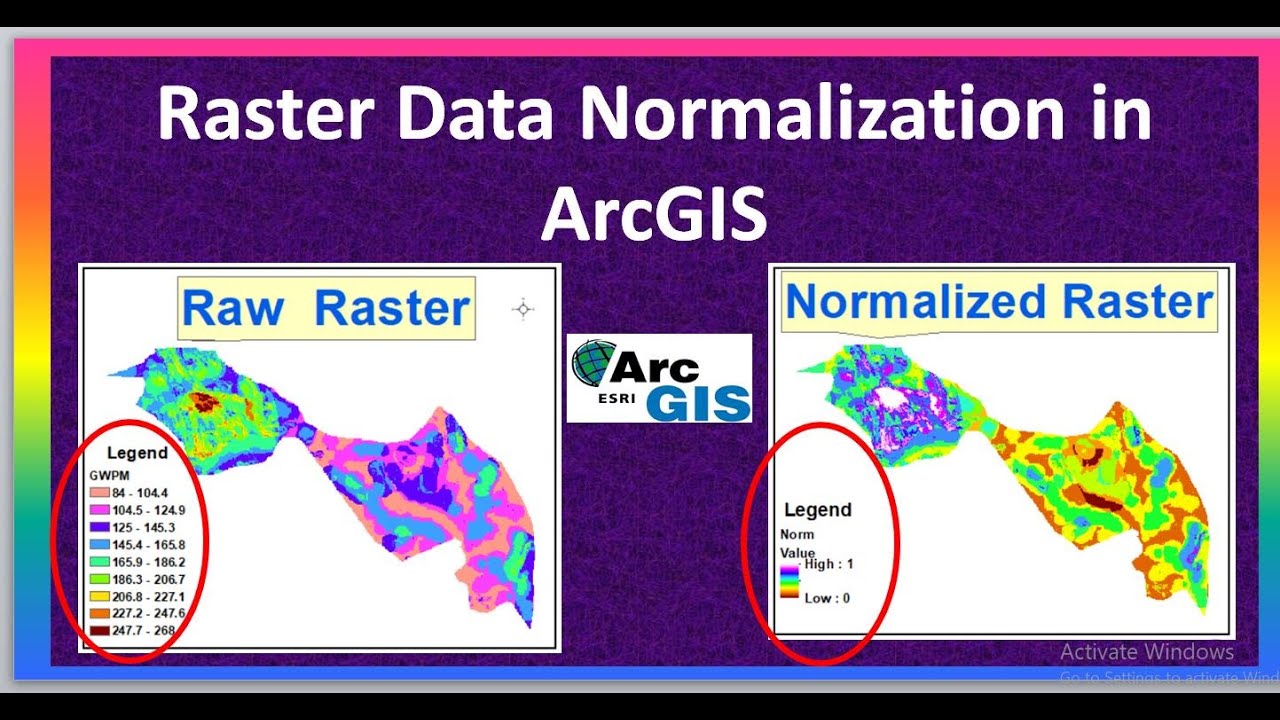 Raster Data Normalization in ArcGIS | Adjusting raster to a common values