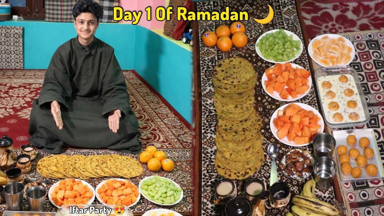 Day 1 Of Ramadan 🌙 Special Iftar Party With Family 😍 Villager Majid