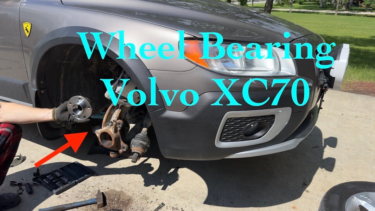 Front wheel bearing replacement on Volvo XC70 P3 Platform