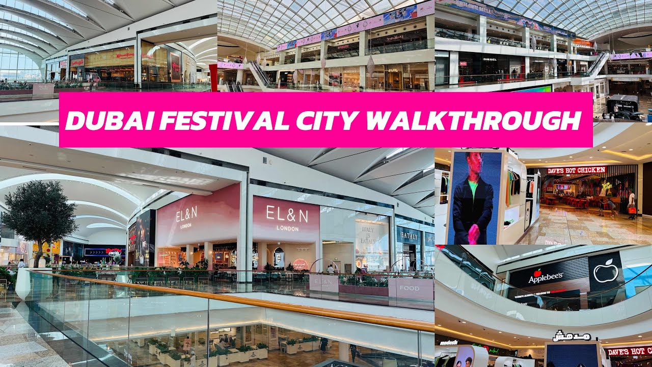 Exploring Dubai Festival City Mall | Stunning Views, Shopping & Dining Tour