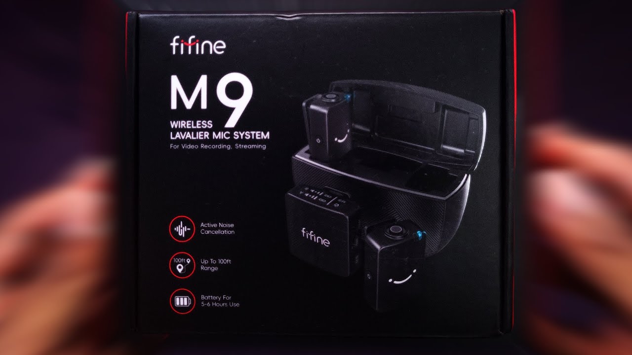 Fifine M9 - Microfone de Lapela Wireless - Unboxing & Teste