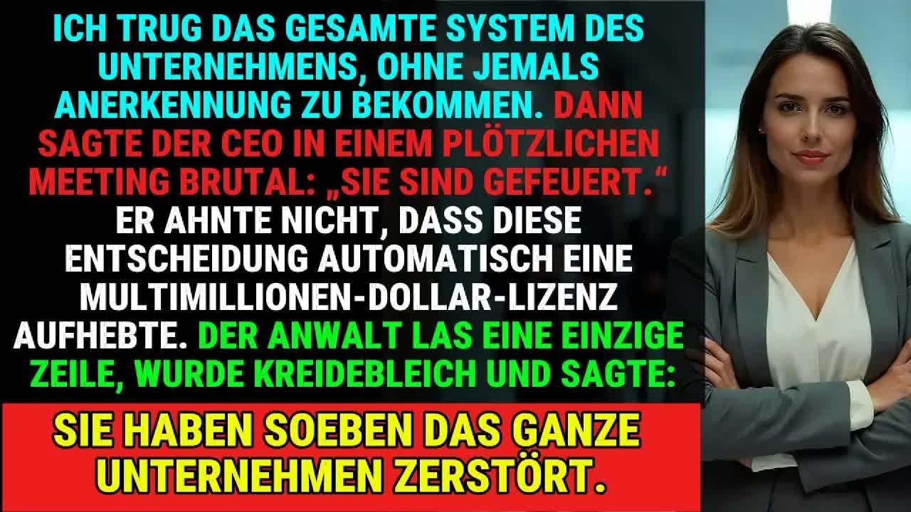 MEIN CHEF FEUERTE MICH WEGEN MEINES START UPS  ER HATTE KEINE AHNUNG, WAS KAM…