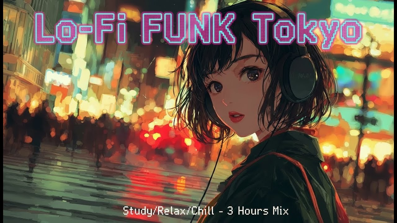 【Playlists】深夜のファンク便｜Tokyoの街を巡る Lo‑Fi FUNK（作業用BGM / Study / Focus）