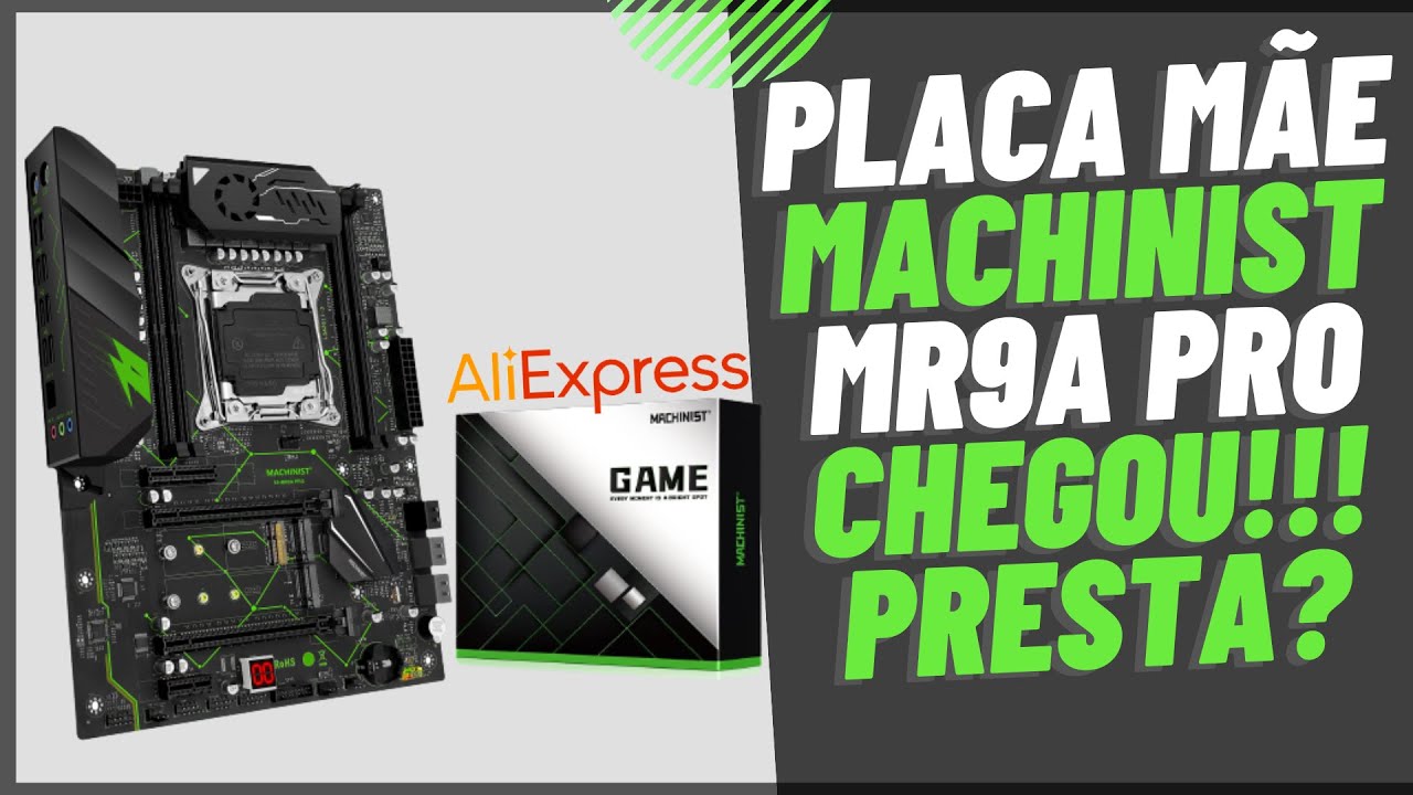 PLACA MÃE MACHINIST MR9A PRO DO ALIEXPRESS - REVIEW E TESTE