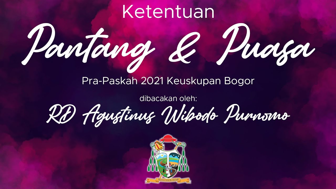 Pantang dan Puasa Pra-Paskah 2021
