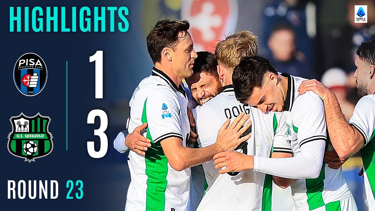 PISA-SASSUOLO 1-3 | HIGHLIGHTS | Berardi and Koné Sink Pisa in Away Win | SERIE A 2025/26