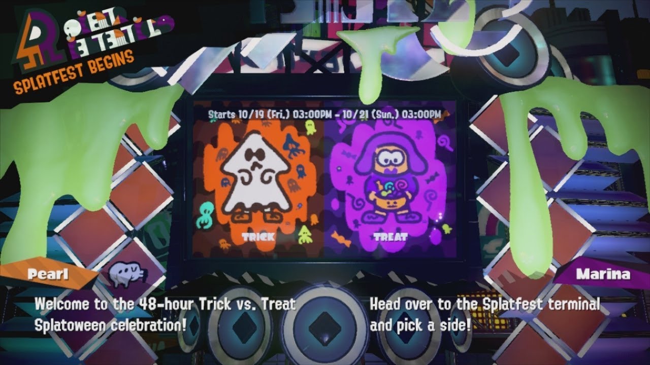 Splatoon 2 - Global Splatfest (Oct. 19th) - Trick VS. Treat